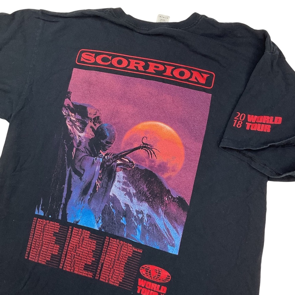 Drake Scorpion Shirt Men's XL Black World Tour Concert Hip-Hop Concert 2018